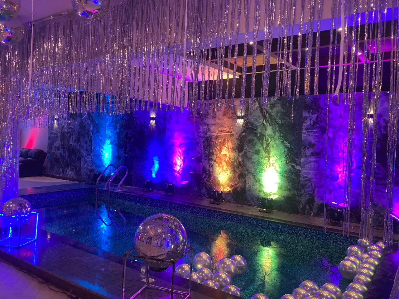 Basement poolside venue